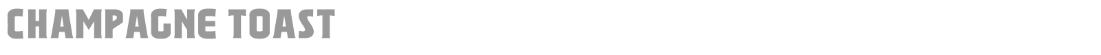 Champagne Toast font preview